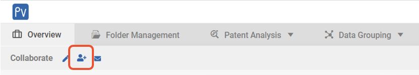 Patent Vault's main toolbar