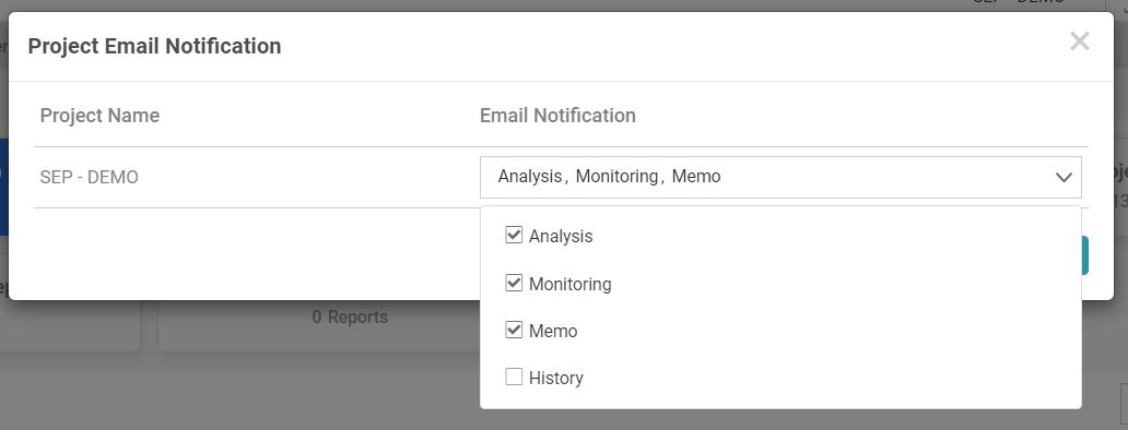 Setting up email notifications in Patent Vault