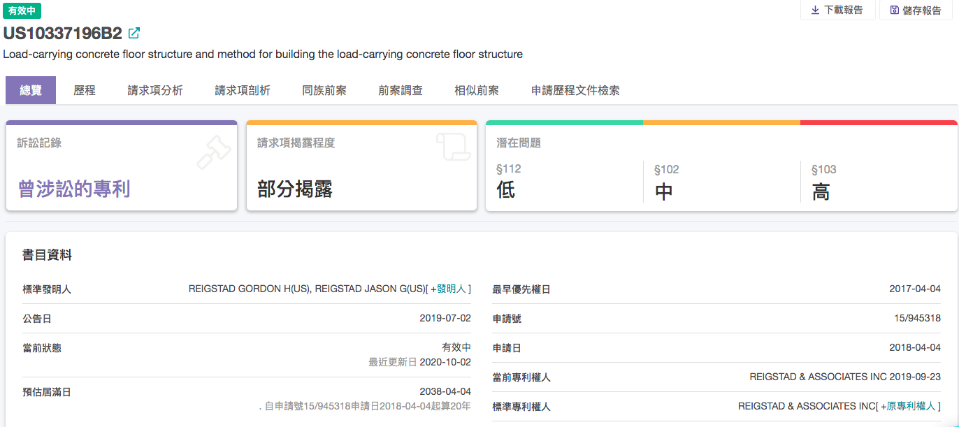 Quality Insights的「總覽」頁面